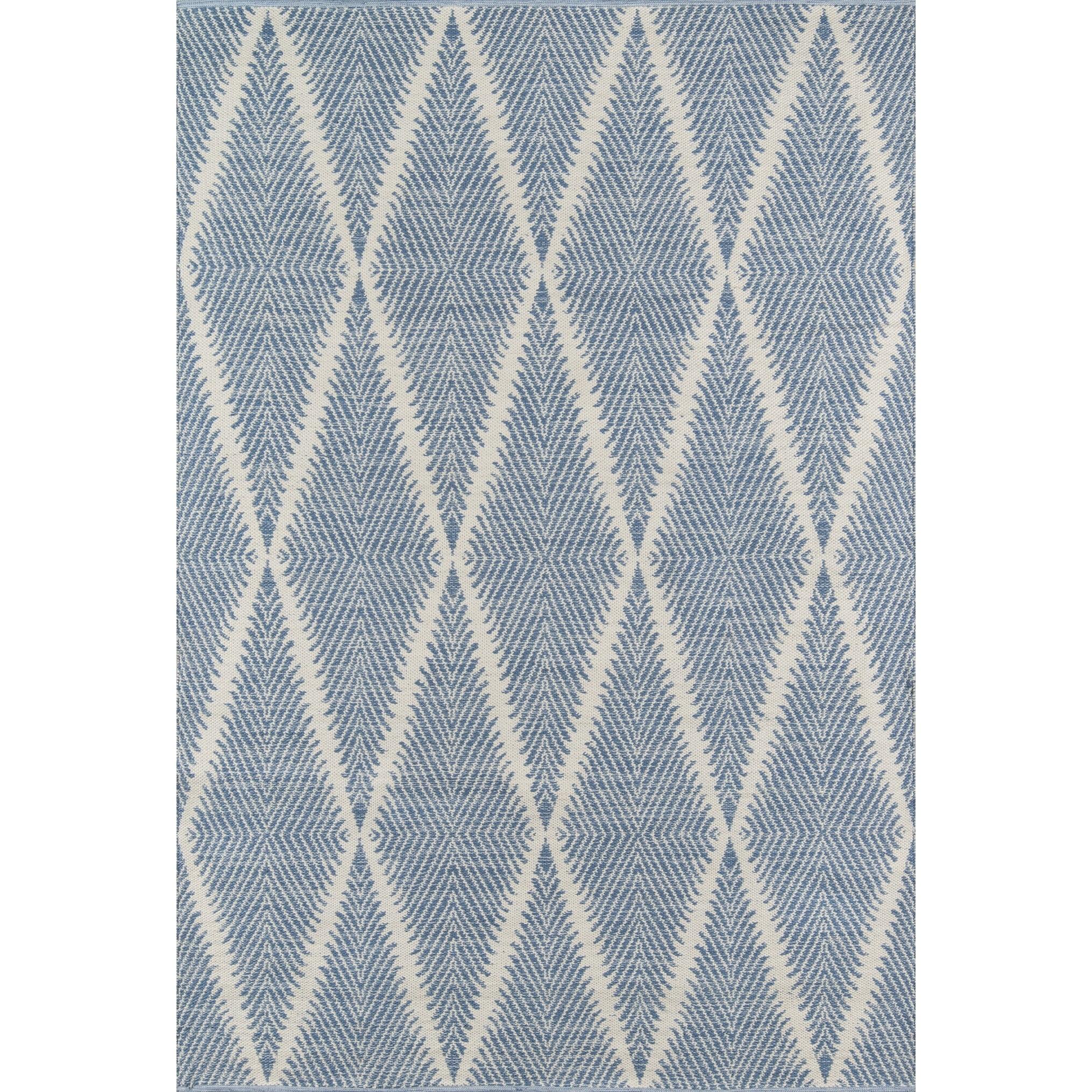 River Geometric Handmade Flatweave Area Rug