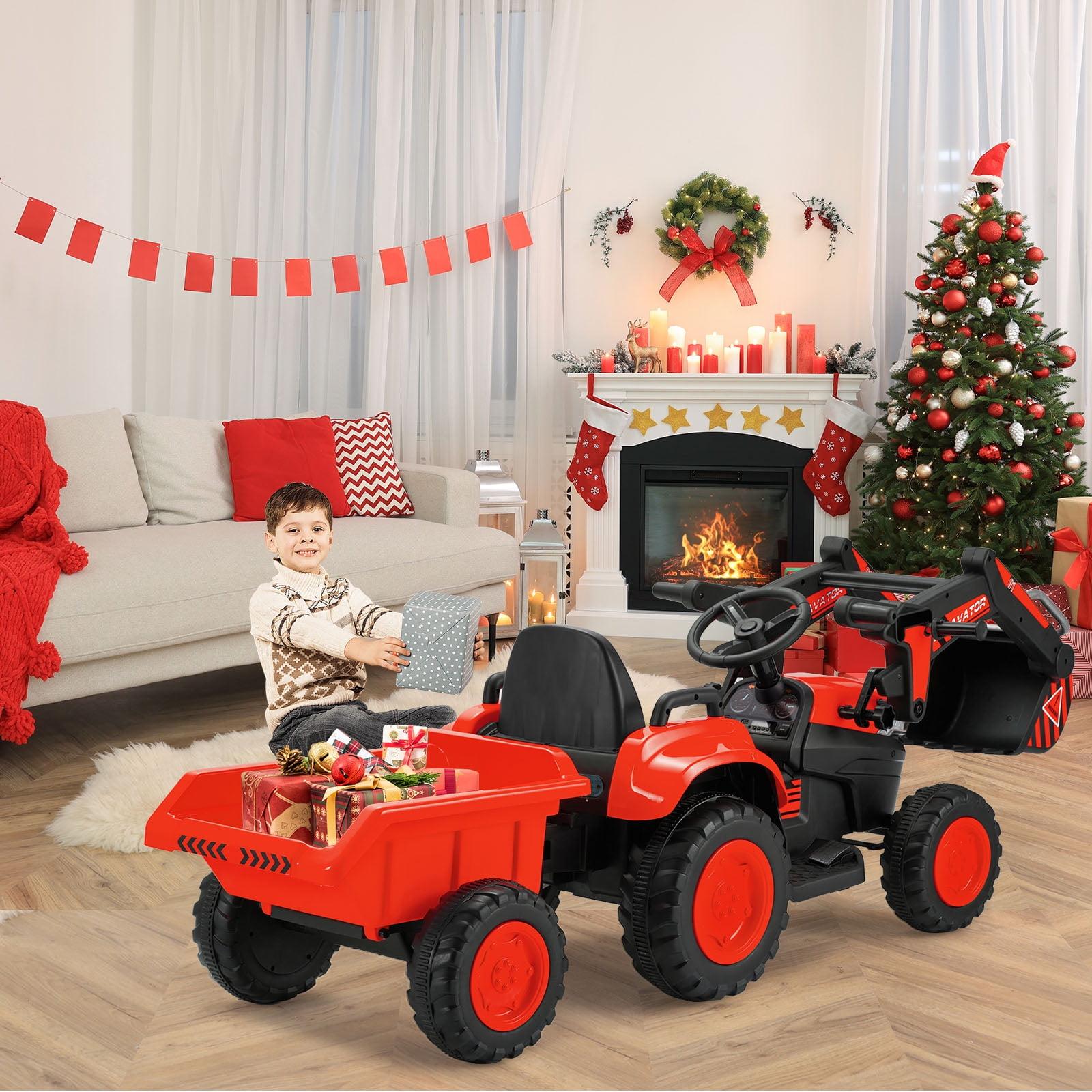 EROMMY EROMMY 12 Volt 1 Seater Tractors / Construction Battery Powered Ride On with Remote Control