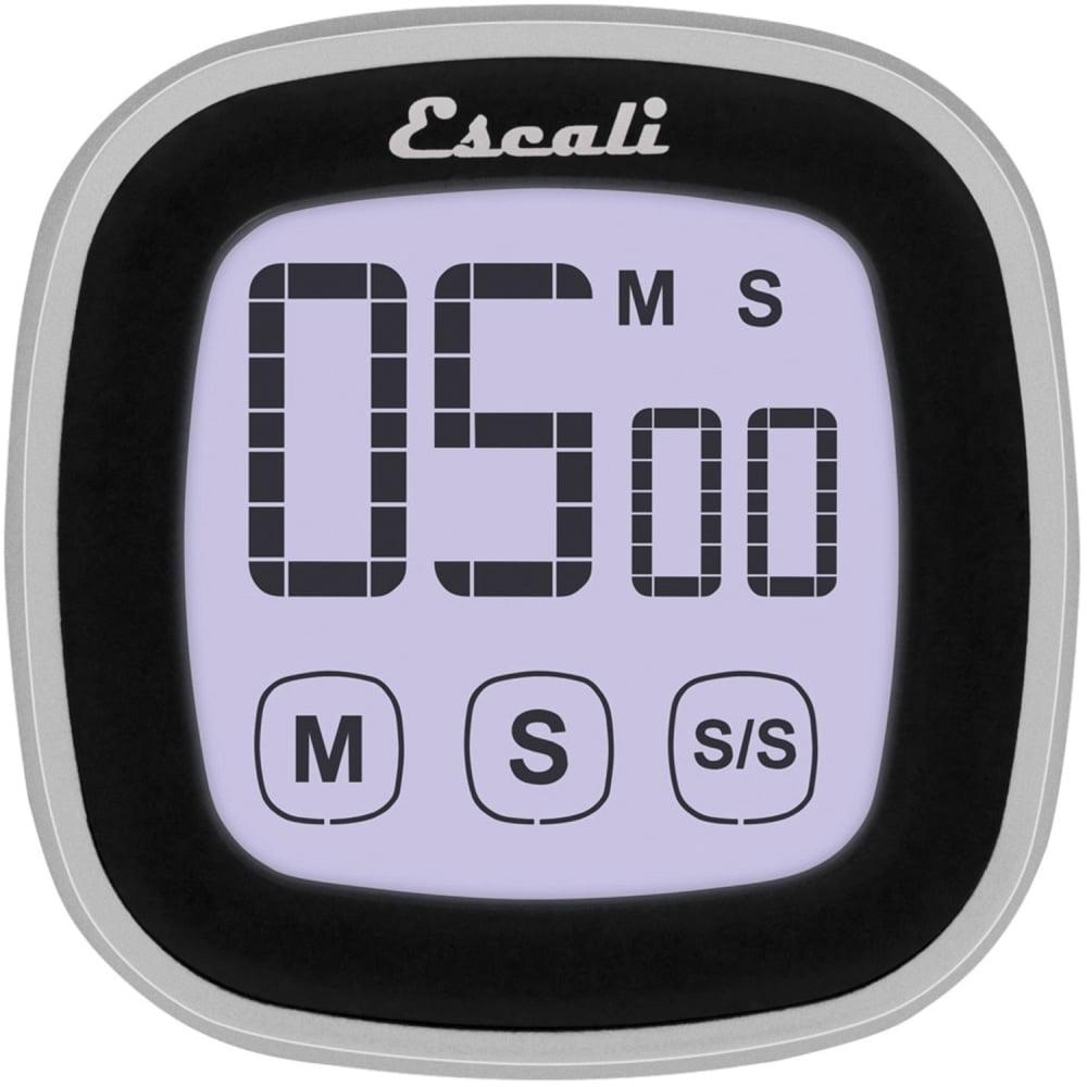 Escali Touch Screen Digital Timer, Black