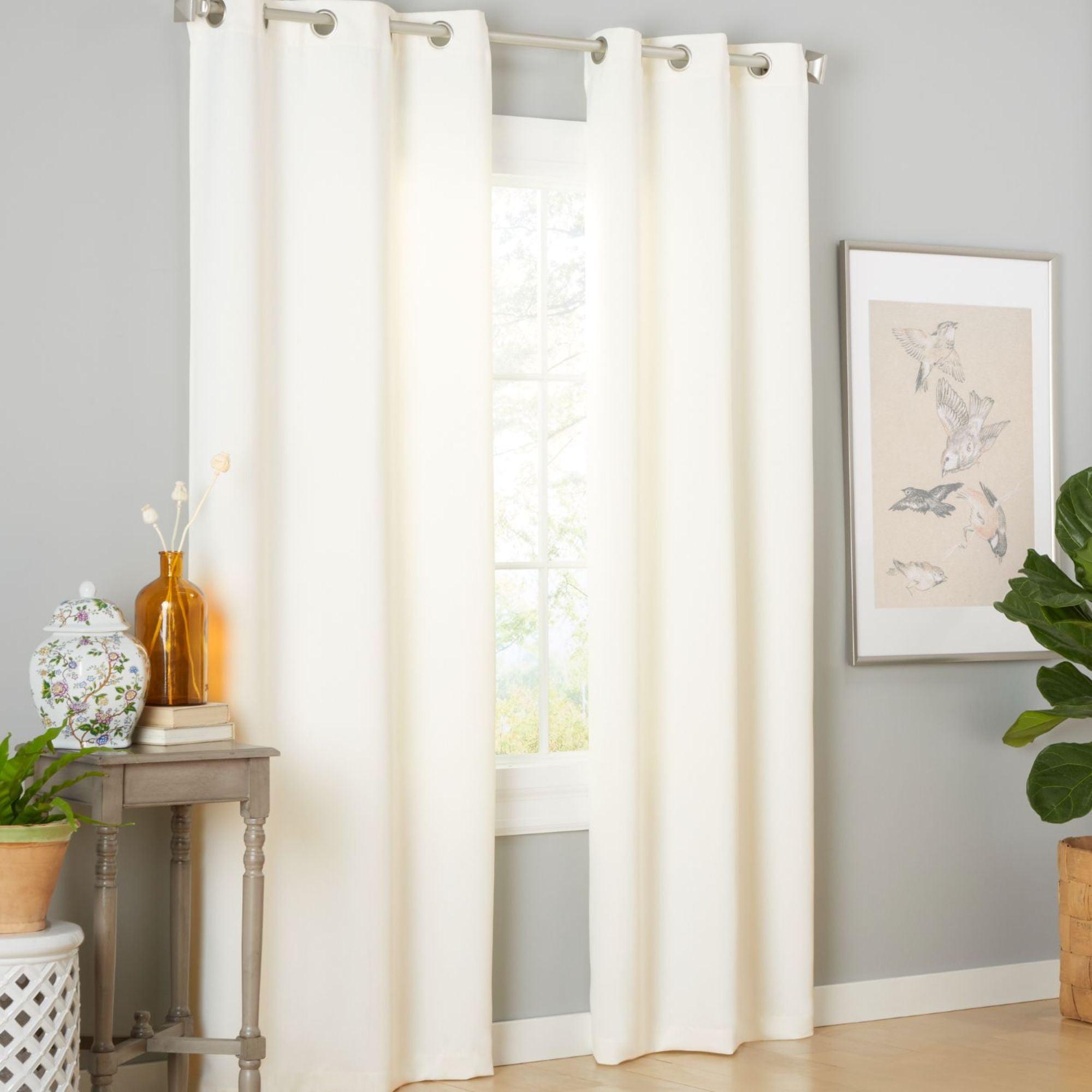 Sateen Room Darkening Curtain Pair