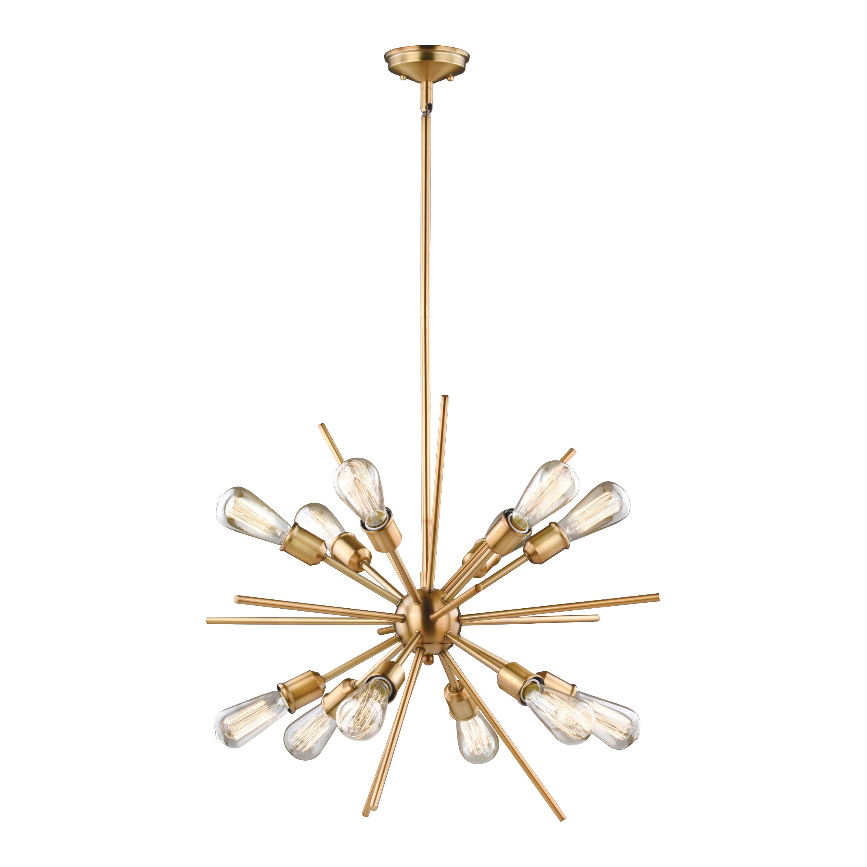 Vaxcel Estelle 12 - Light Pendant in  Natural Brass