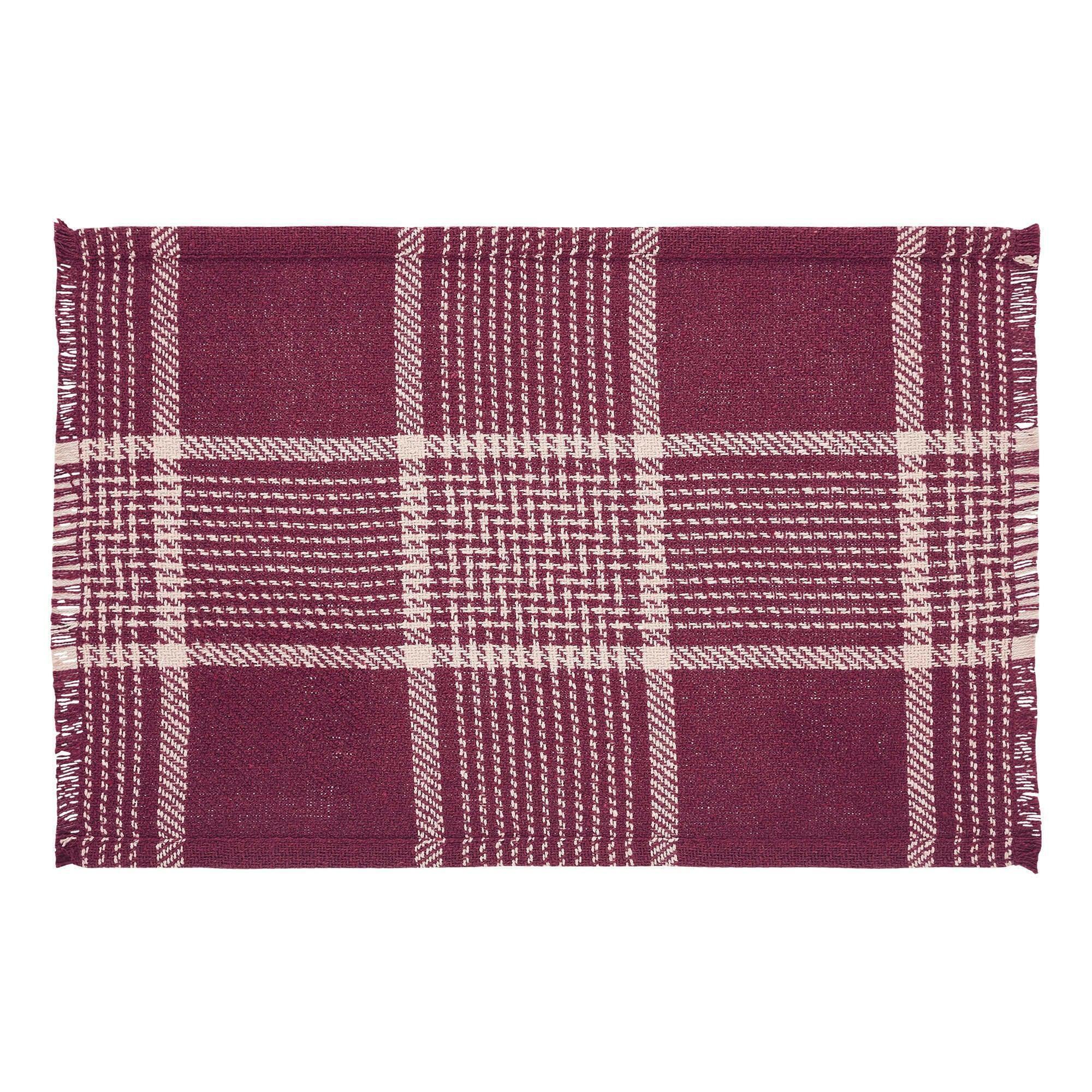 Gracie Oaks Vitala Plaid Rectangle Placemat (Set of 2)
