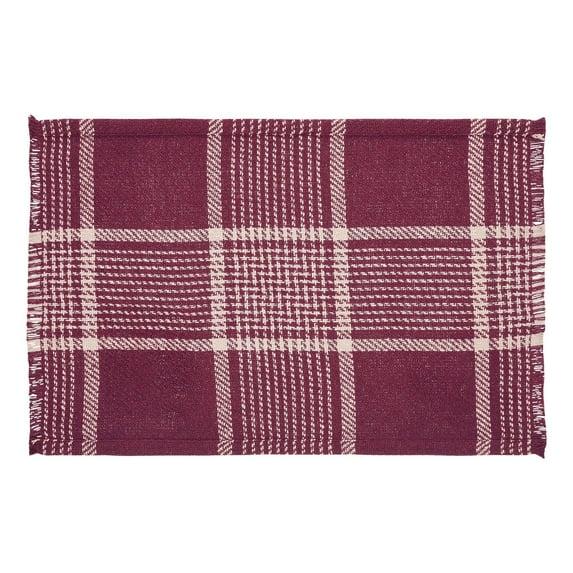 Gracie Oaks Vitala Plaid Rectangle Placemat (Set of 2)