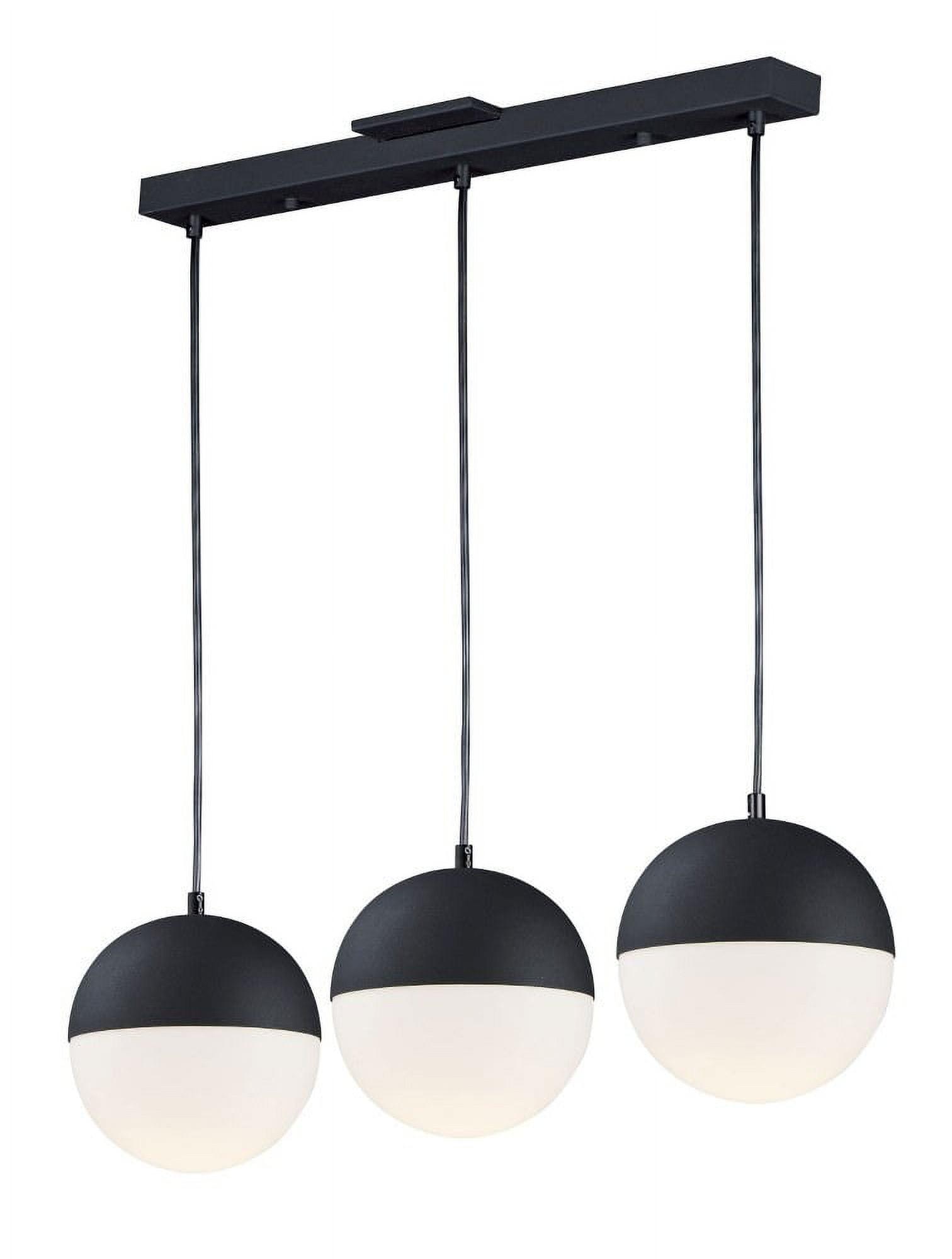 Hastings 3 Light Glass Dimmable Pendant