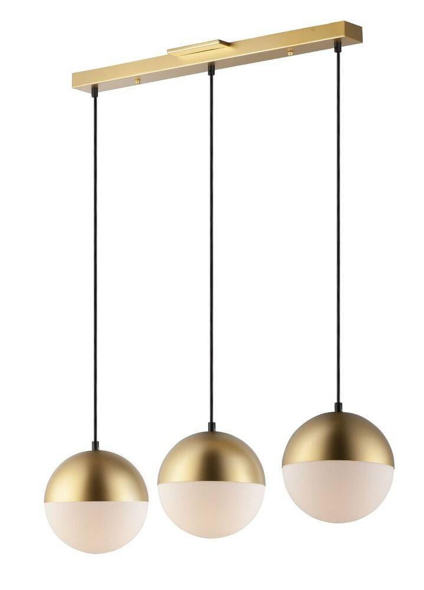 Hastings 3 Light Glass Dimmable Pendant