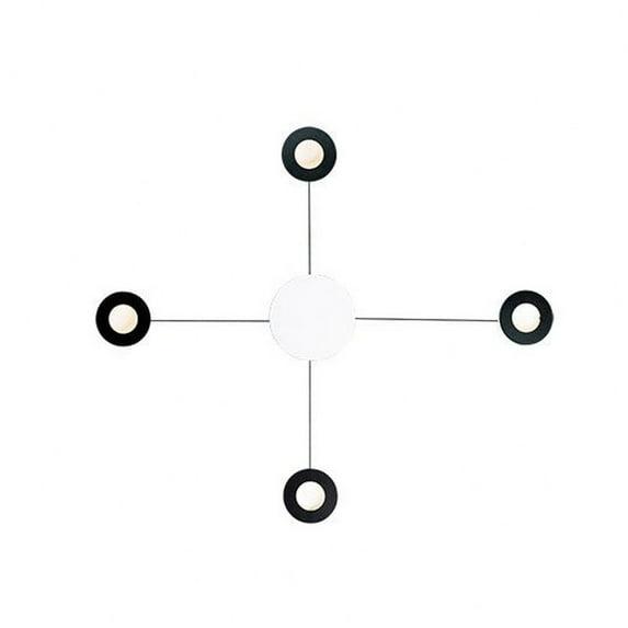 Et2 E23174 Orbital 4 Light 37" Tall Led Wall Sconce - White