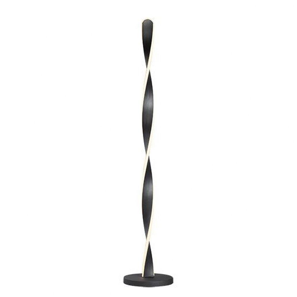 Pirouette 48" Black LED Adjustable Column Floor Lamp