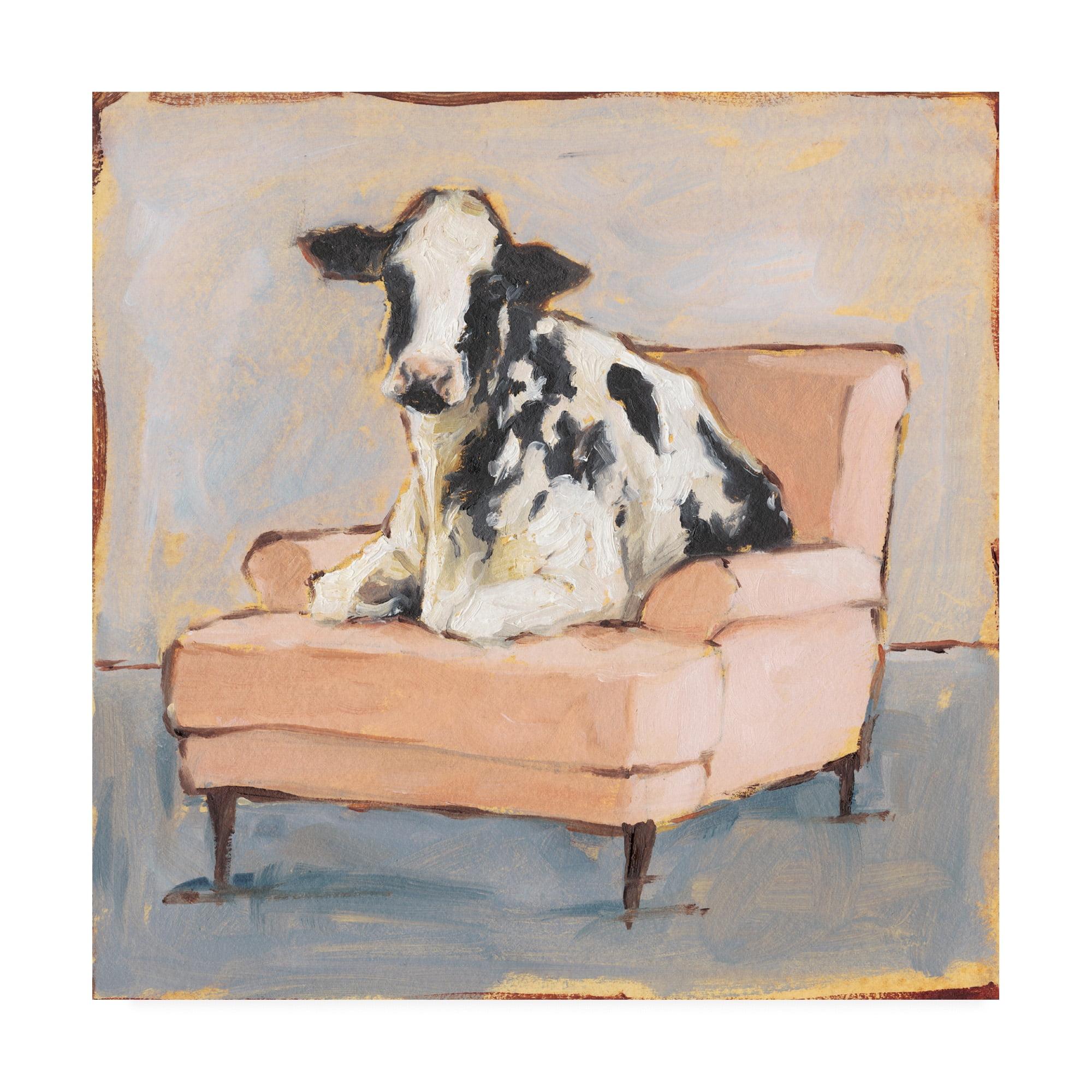 Trademark Fine Art -Ethan Harper 'Moo-ving In II' Canvas Art