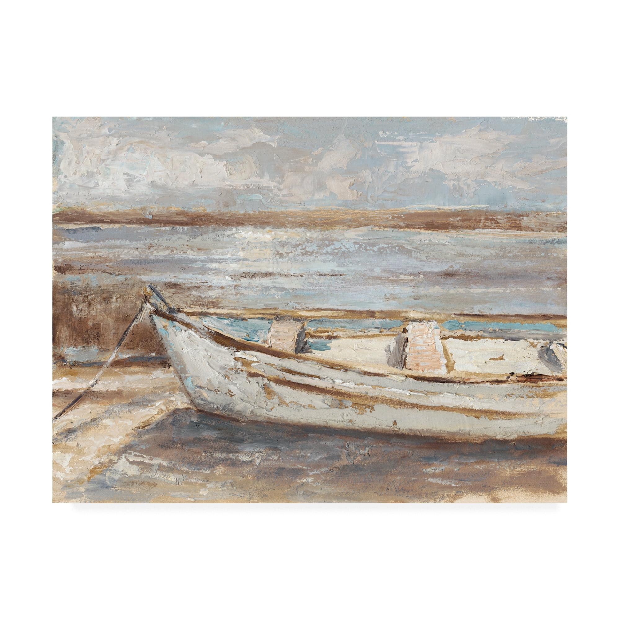 Trademark Fine Art -Ethan Harper 'Weathered Rowboat Ii' Canvas Art