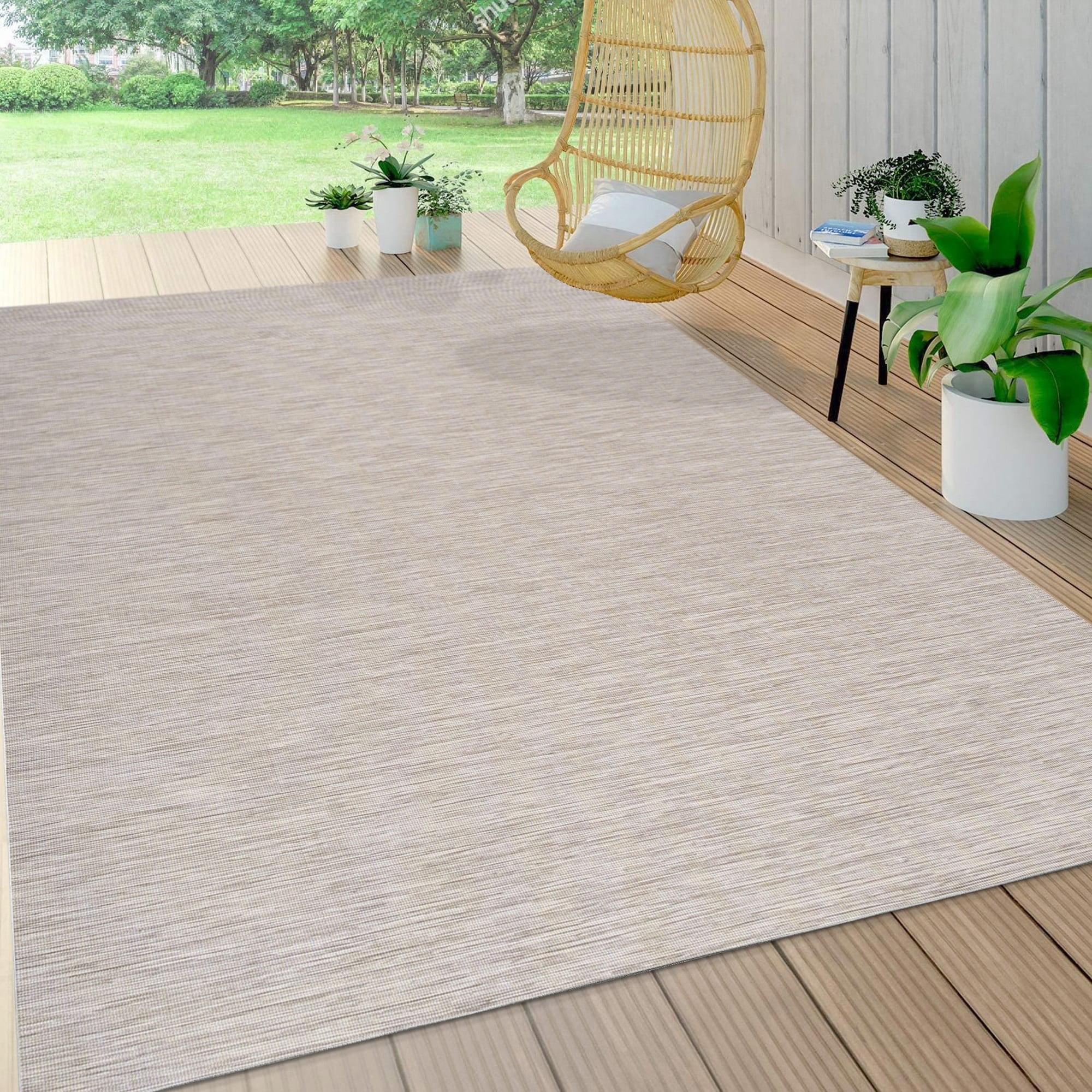 Ethan Light Gray Synthetic Flatweave 5' x 8' Area Rug