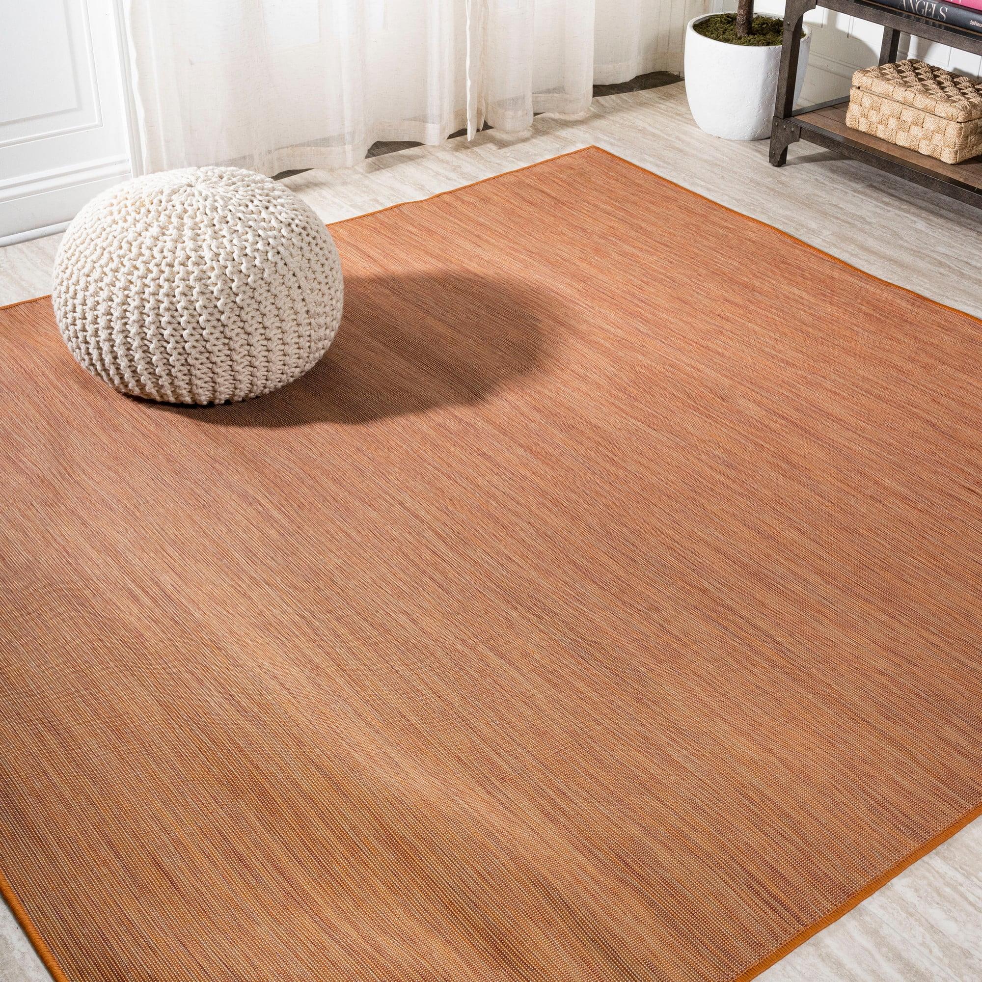 Ethan Modern Flatweave Solid  Area Rug  - JONATHAN Y