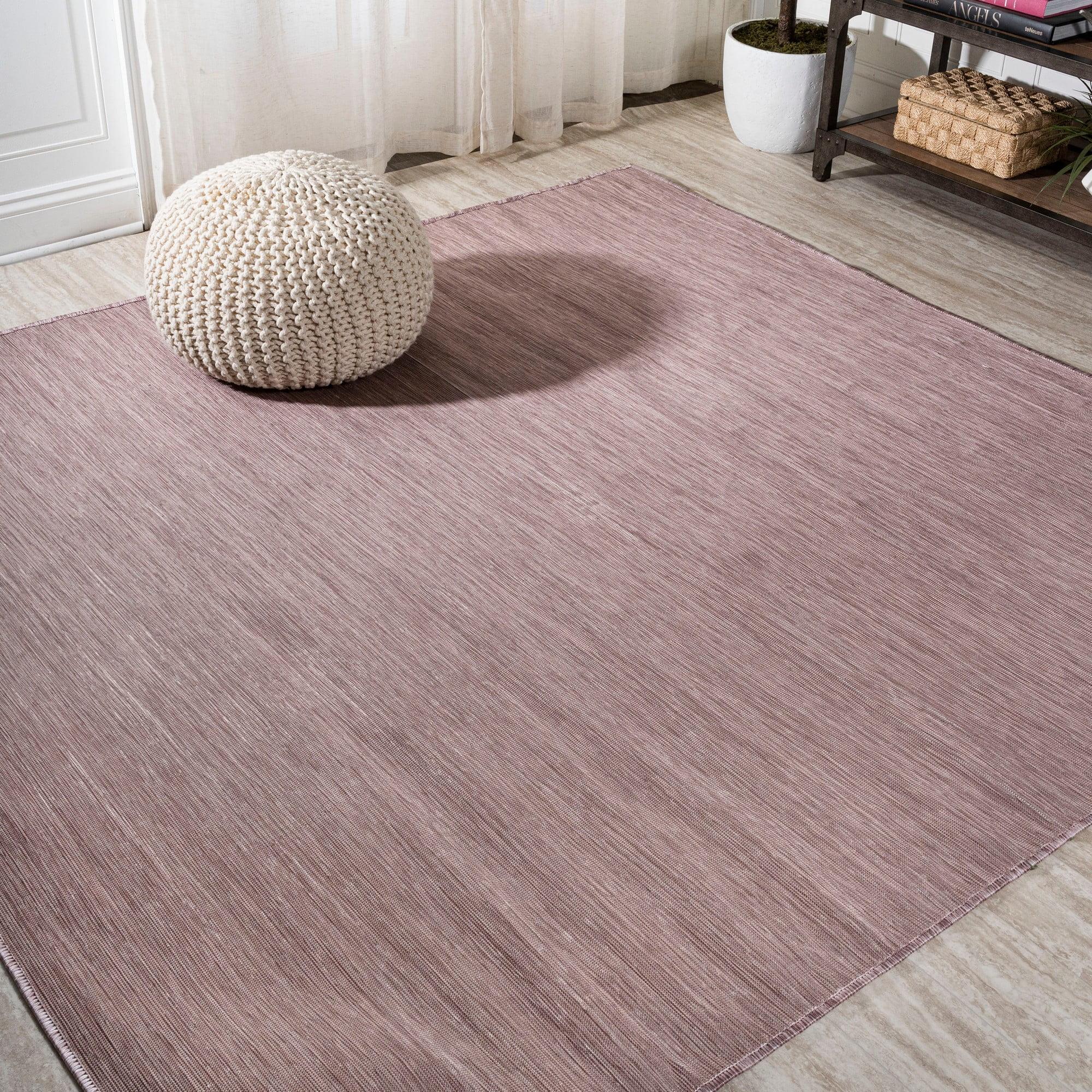 Ethan Modern Flatweave Solid  Area Rug  - JONATHAN Y