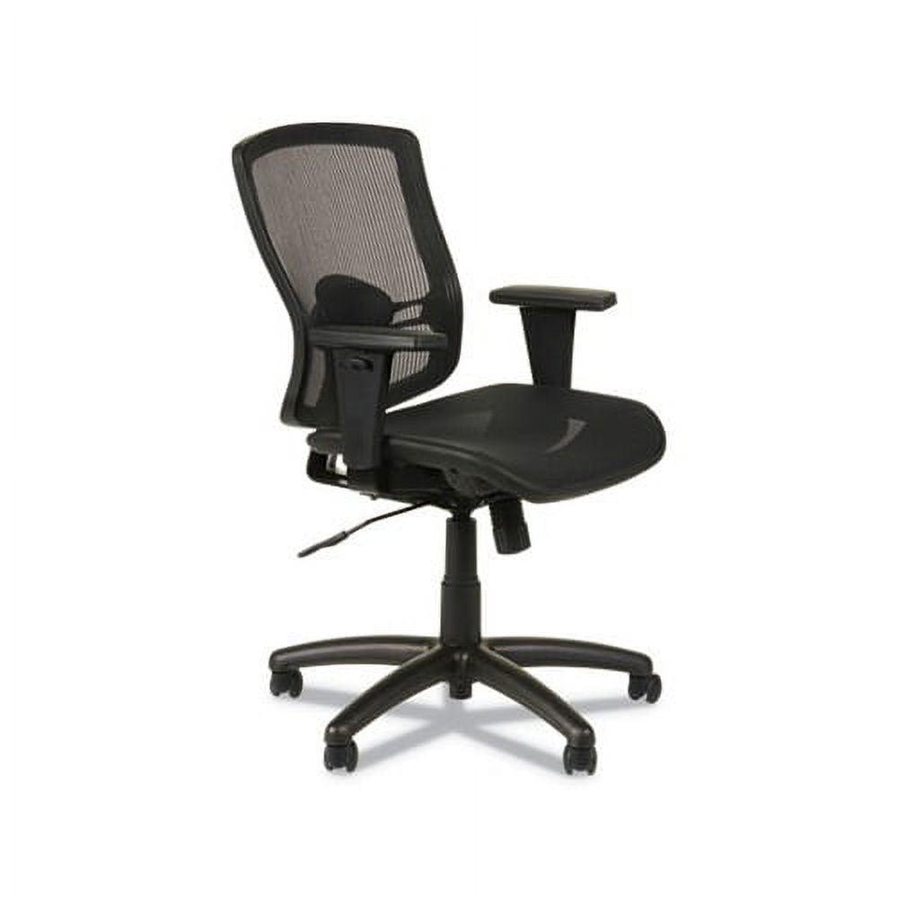 ErgoFlex Black Mesh Adjustable Executive Office Chair with Lumbar Support