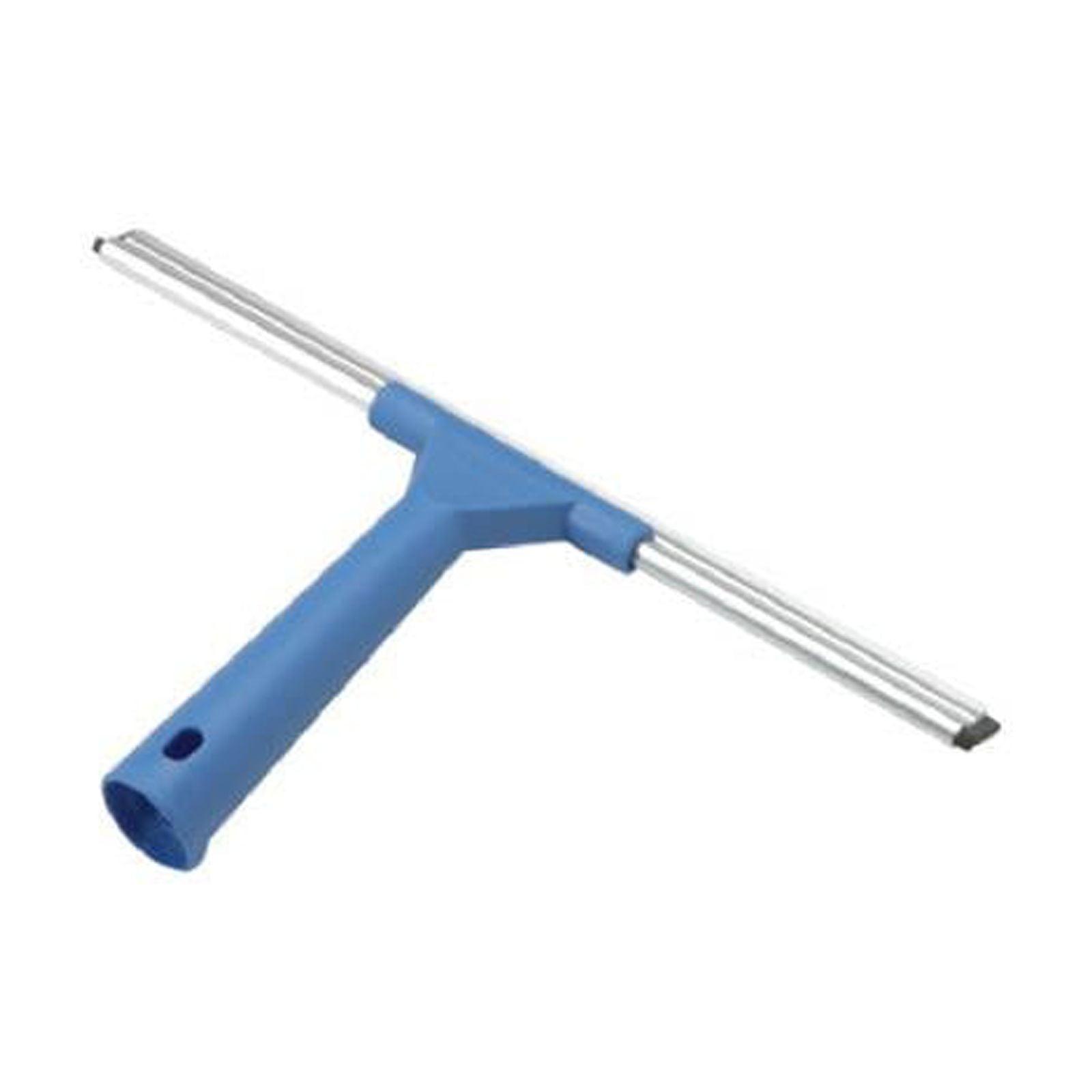 Ettore 12-Inch Blue Plastic Window Squeegee