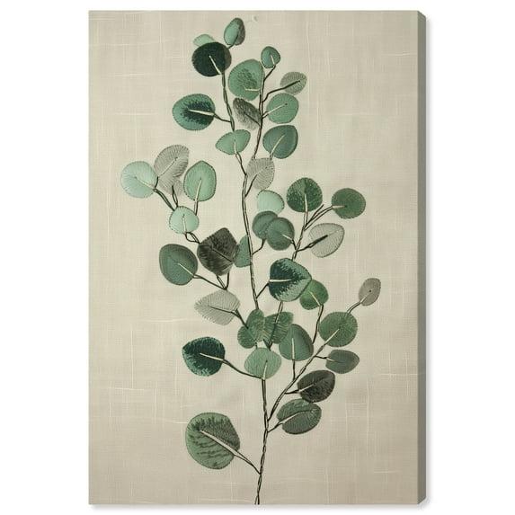 Art Remedy Eucalyptus Embroidery Botanical Art Prints Wall Art by Art Remedy