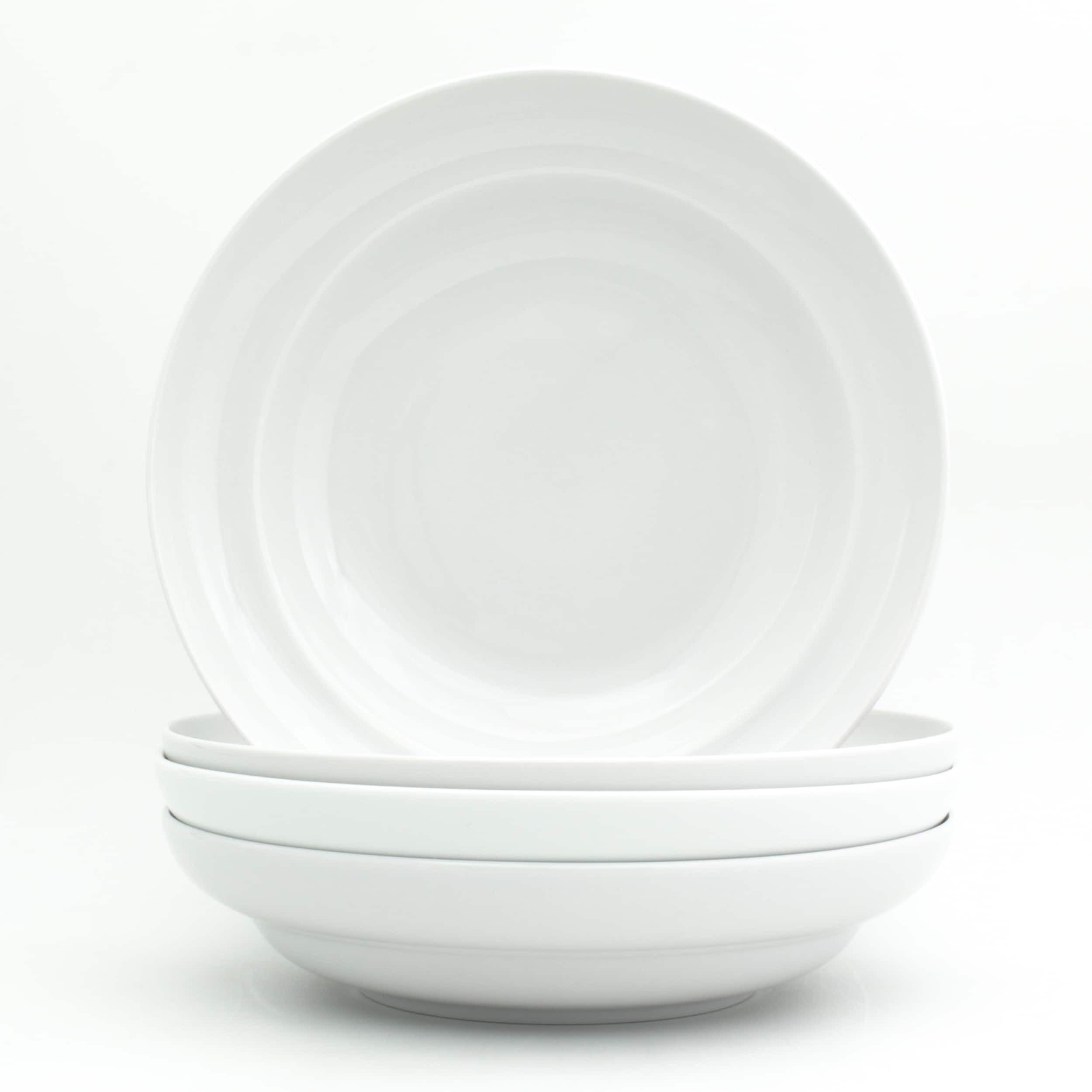 White Essential 9" Pasta Bowl Set