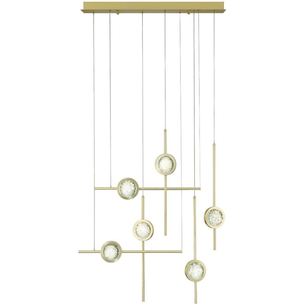Barletta 6 - Light Dimmable LED Linear Chandelier