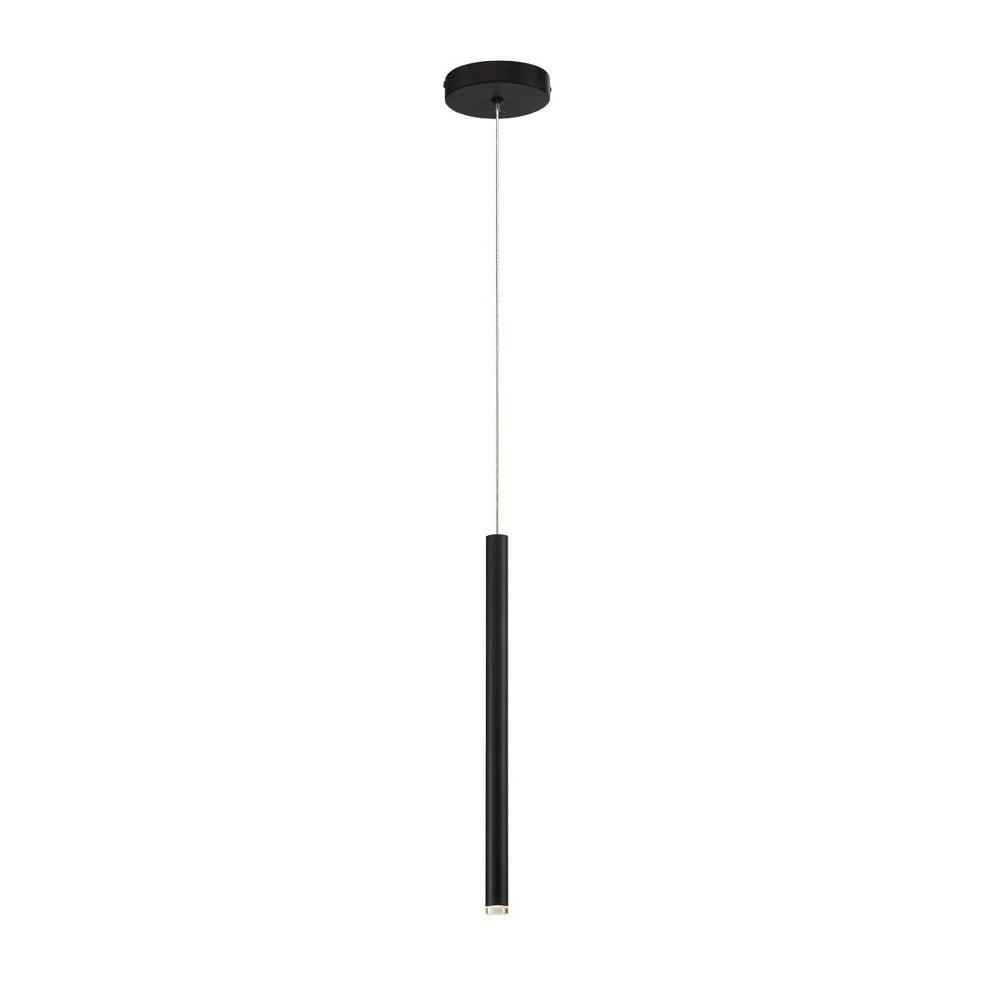 Navada Sleek Black LED Pendant Light with Metal Shade