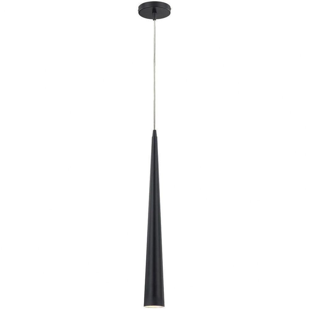 Eurofase Black Glass Modern 24-Inch Pendant Light