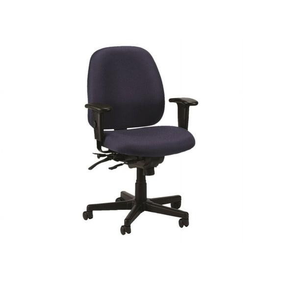 Eurotech 498SL - Chair - ergonomic - armrests - T-shaped - tilt - swivel - fabric - navy