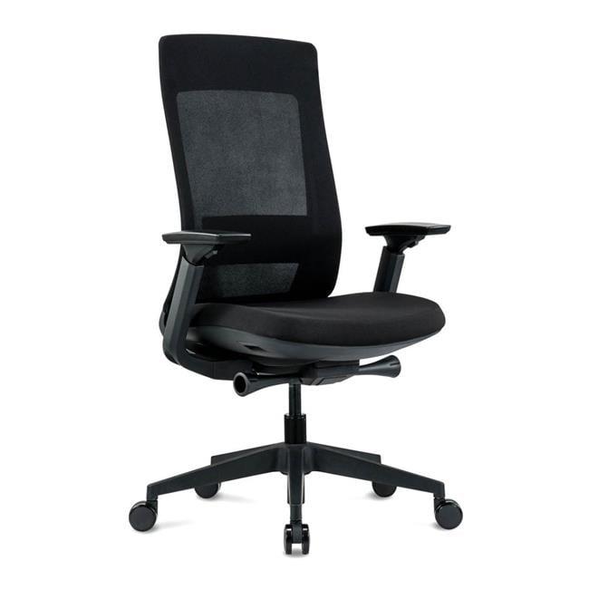 Eurotech Seating Elevate Executive Task Chair, Black/Black