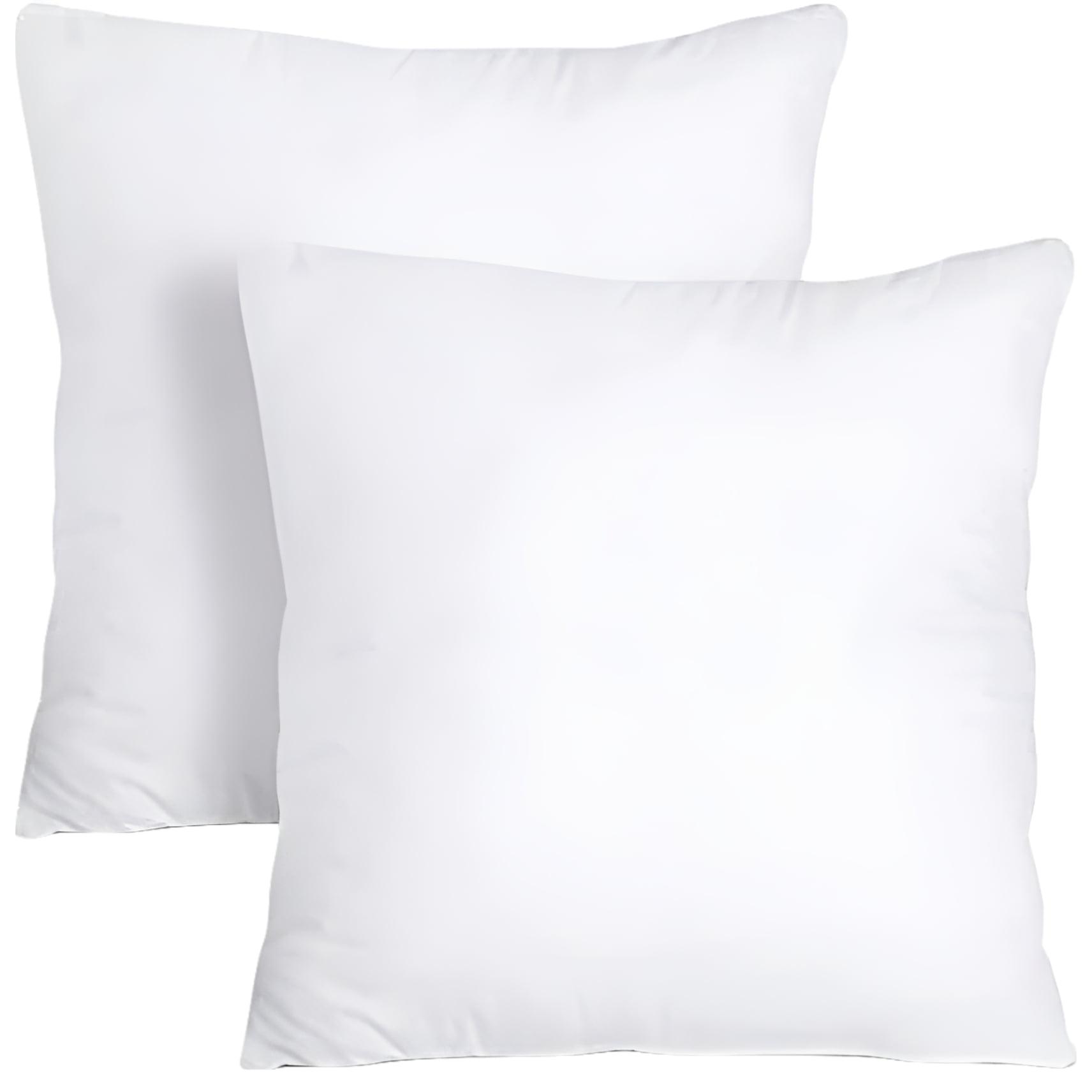 Phantoscope 26 x 26 Throw Pillow Inserts with 100% Cotton Cover, Square Decorative pillow, 2 Pack, 26 x 26 inches