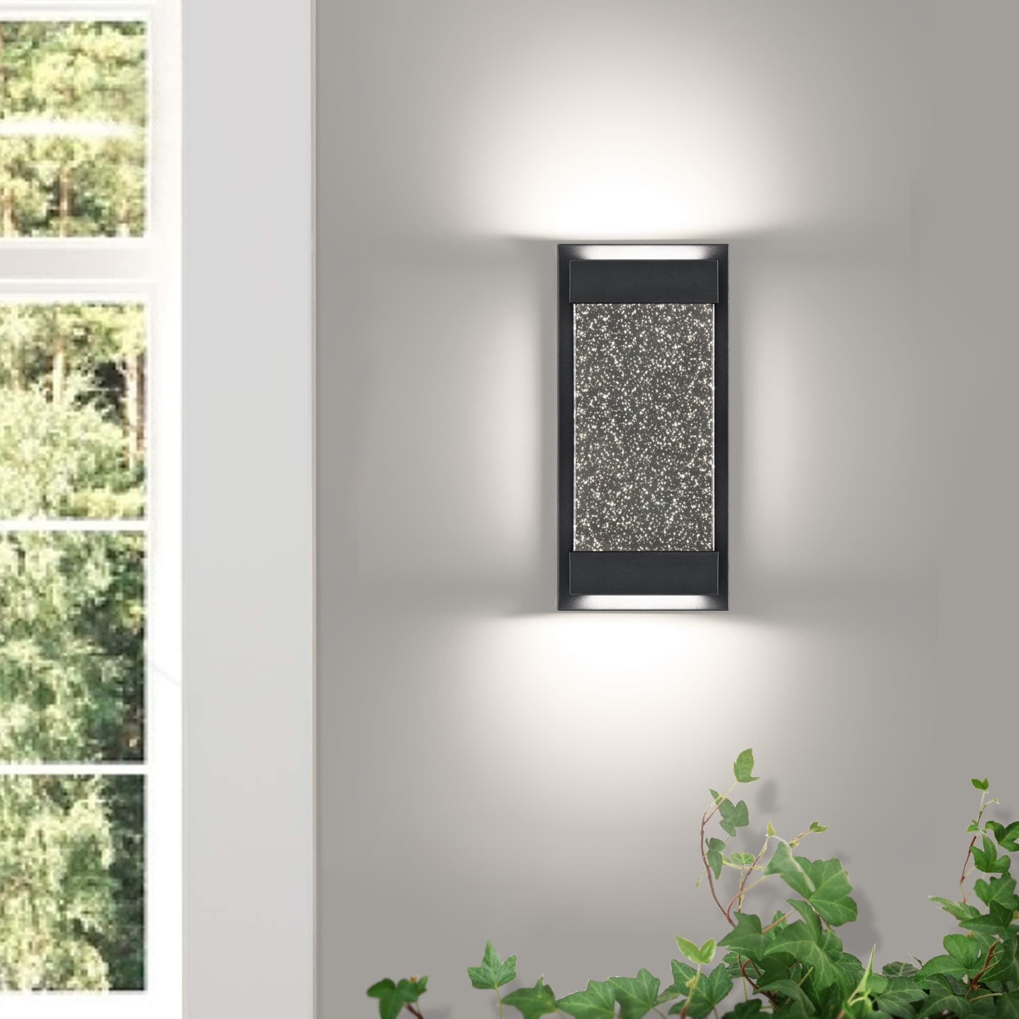 Eurus Home  LED Dimmable  Bubble Wall Sconce Lighting Fixtures Matt Black for Outdoor Indoor