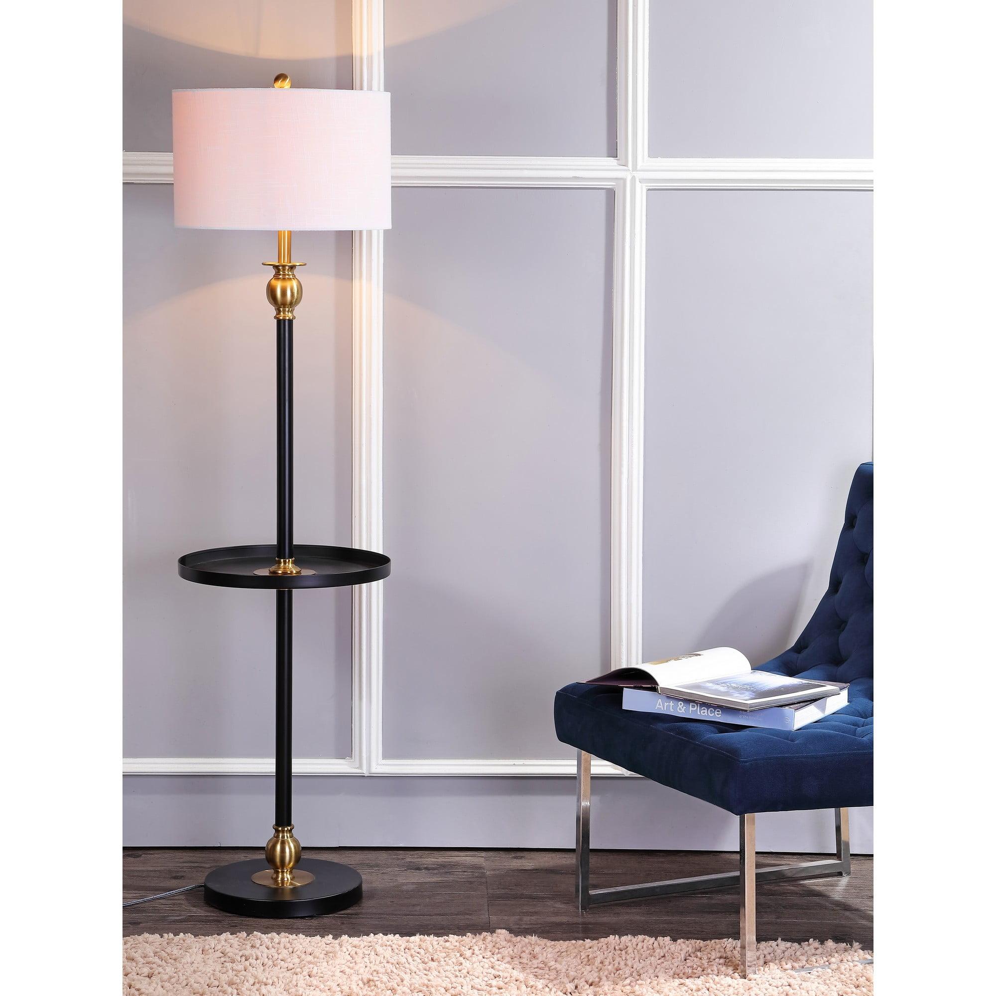 Jonathan Y Lighting Jyl3002a Evans 1 Light 61" Tall Led Dual Function Floor Lamp - Black