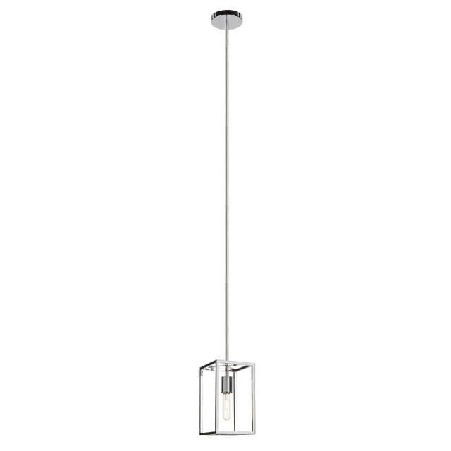 Evelyn&Zoe 6" Nickel Metal Pendant