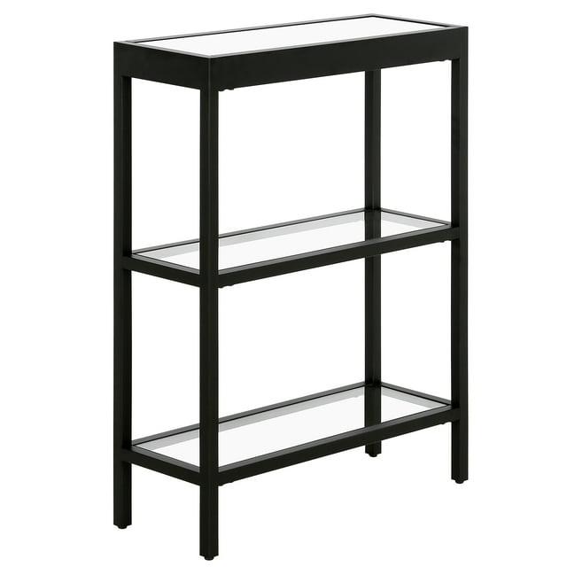 Evelyn&Zoe Alexis 22" Wide Rectangular Console Table, Blackened Bronze
