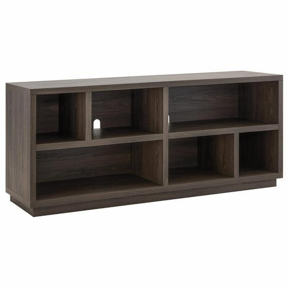 Evelyn&Zoe Bowman Rectangular TV Stand for TV's up to 65", Alder Brown