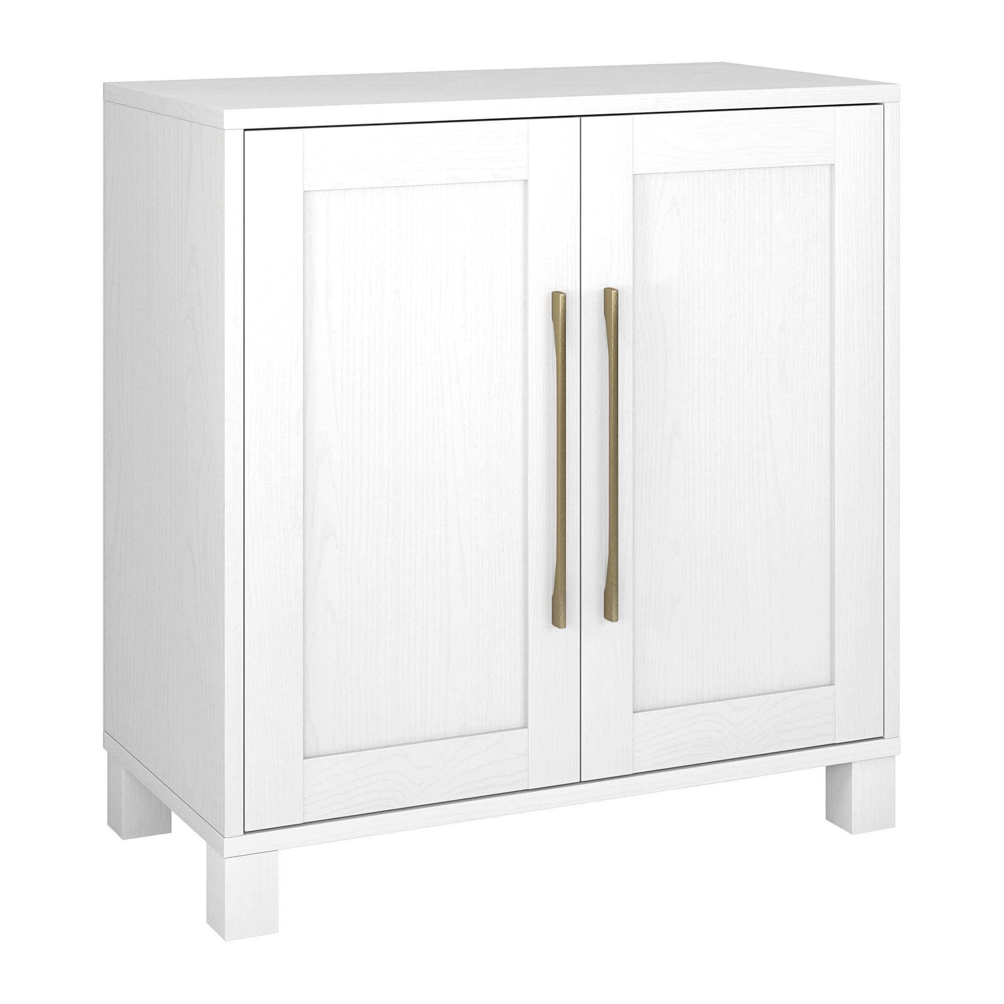 Evelyn&Zoe Chabot 28" Wide Rectangular Accent Cabinet, White