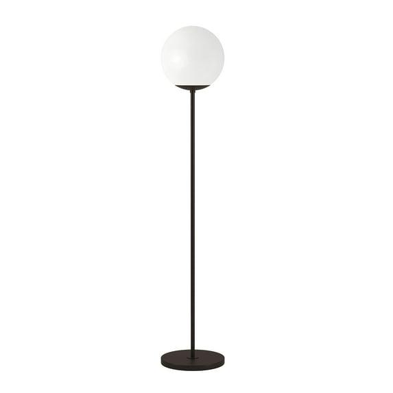 Evelyn&Zoe Contemporary Metal Globe & Stem Floor Lamp