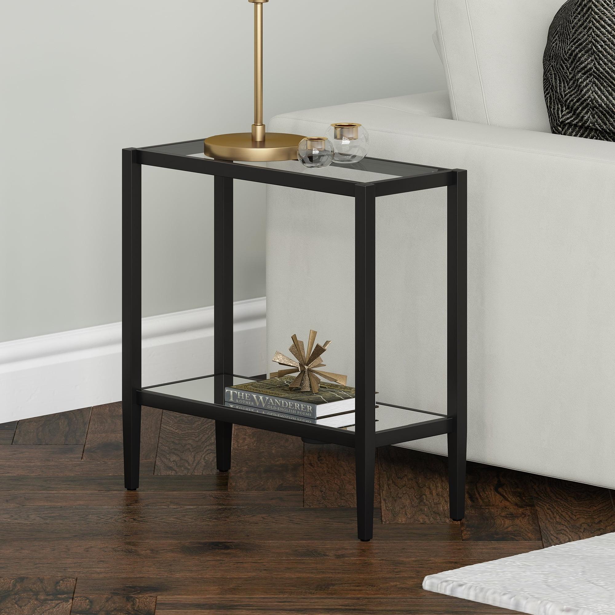 Glass Top End Table