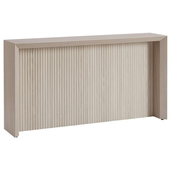 Evelyn&Zoe Modern/Contemporary 56" Wide Alder White Console Table