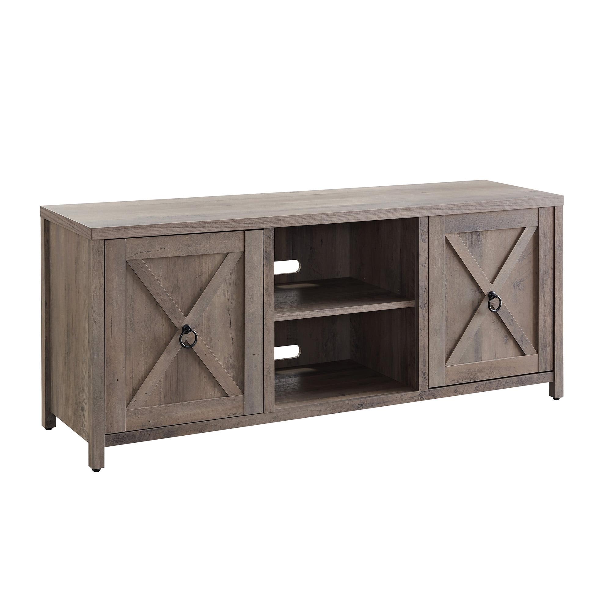 Granger 58'' Gray Oak Modern Farmhouse TV Stand with Cabinet