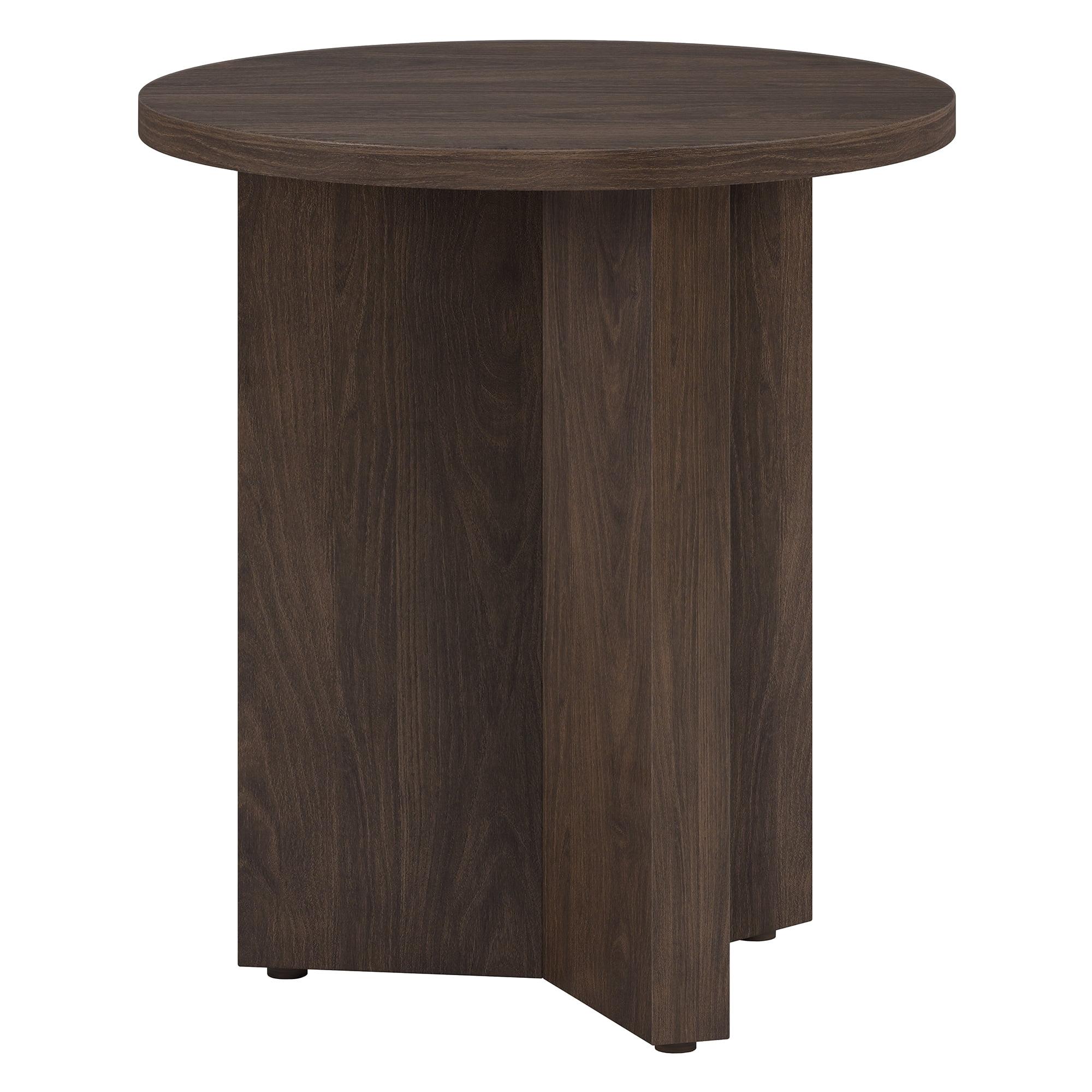 Evelyn&Zoe Scandinavian 20" Wide Alder Brown Side Table