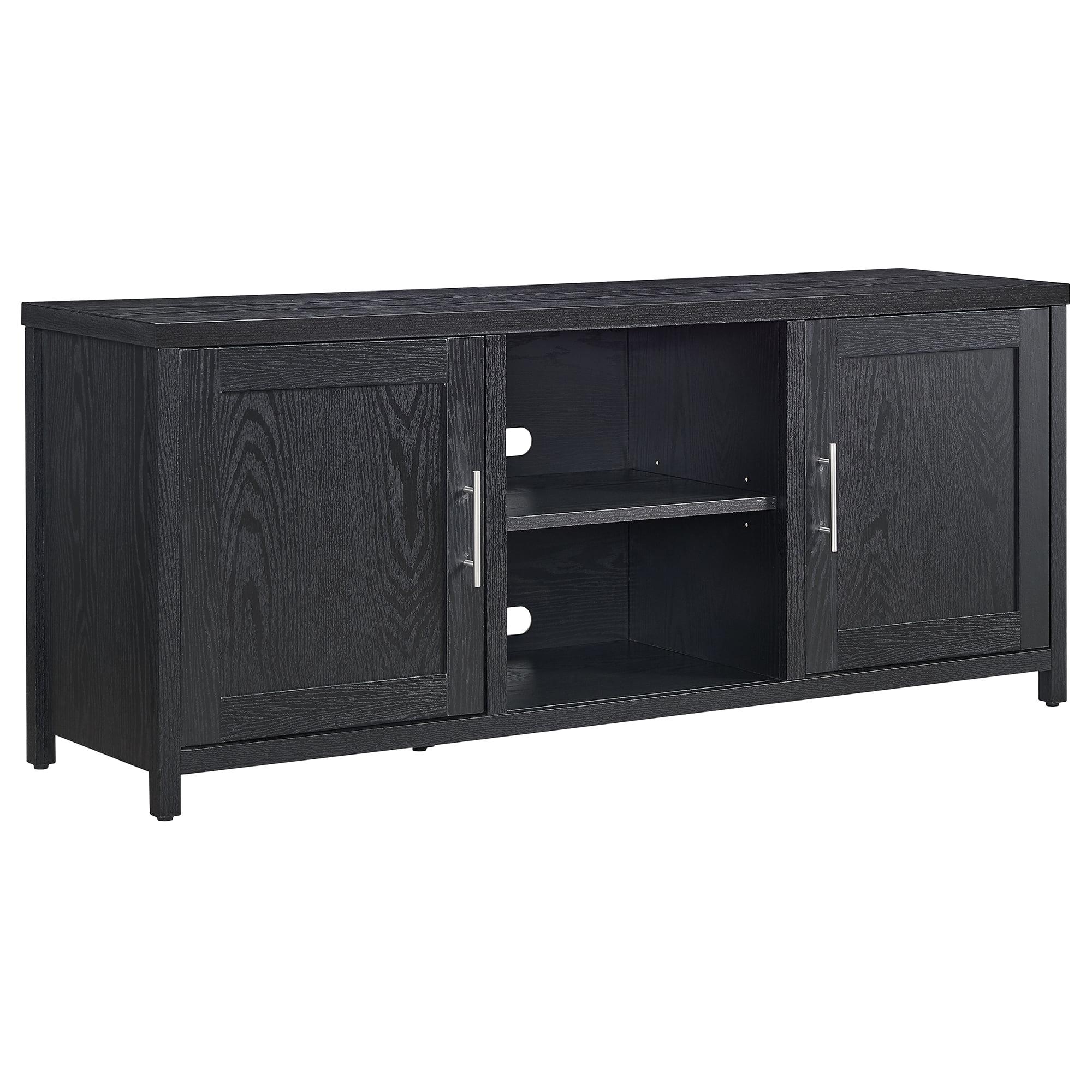 Evelyn&Zoe Strahm Rectangular TV Stand for TV's up to 65", Black Grain