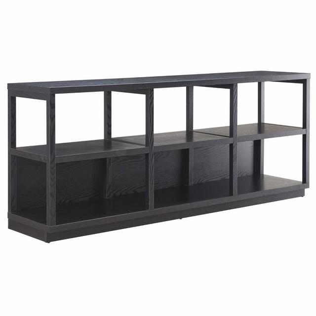 Evelyn&Zoe Thalia Rectangular TV Stand for TV's up to 75", Black