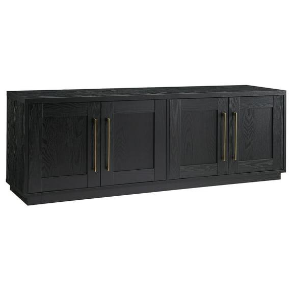 Evelyn&Zoe Tillman Rectangular TV Stand for TV's up to 75", Black Grain