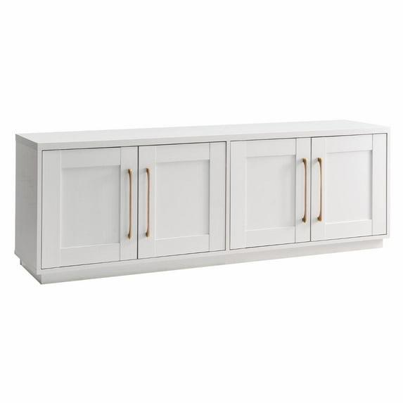 Evelyn&Zoe Tillman Rectangular TV Stand for TV's up to 75", White