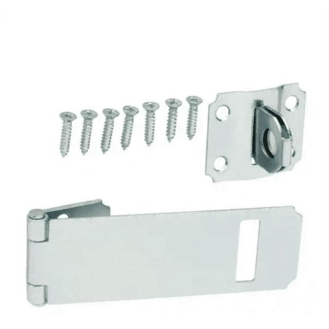 Everbil 4-1/2 in Zinc-Plated Adjustable Staple Safety Hasp Gate Door Cabinet 15124