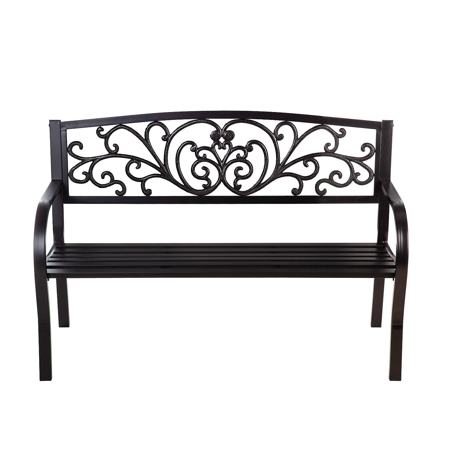 House of Hampton® Blooming Garden Metal Bench