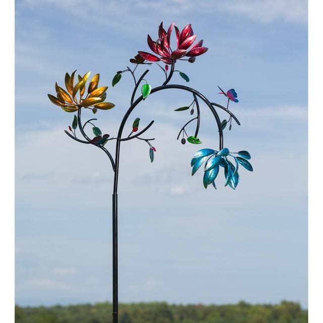 Red Barrel Studio® Siller 91 in. Flowers Wind Spinner Garden Stake