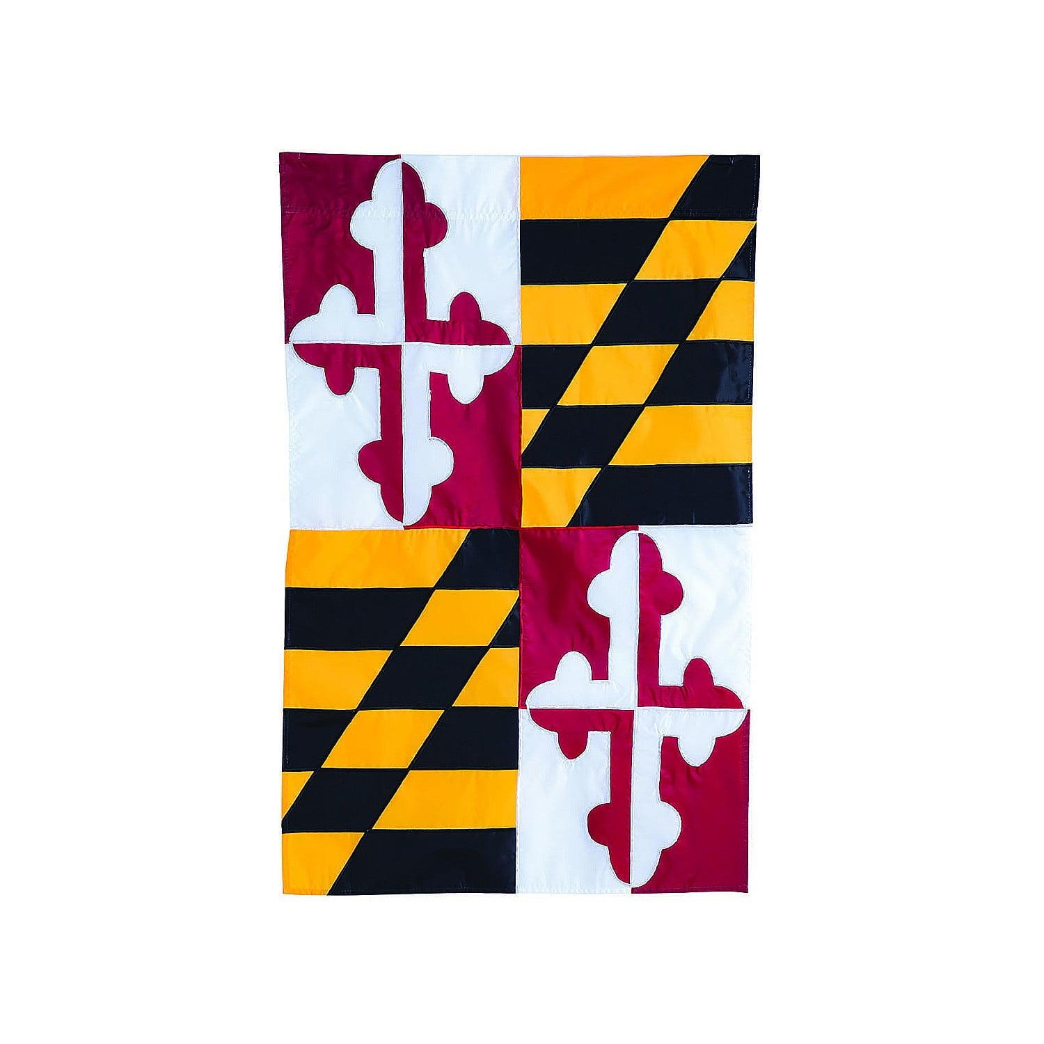 Maryland State Flag 12.5" x 18" Nylon Garden Flag