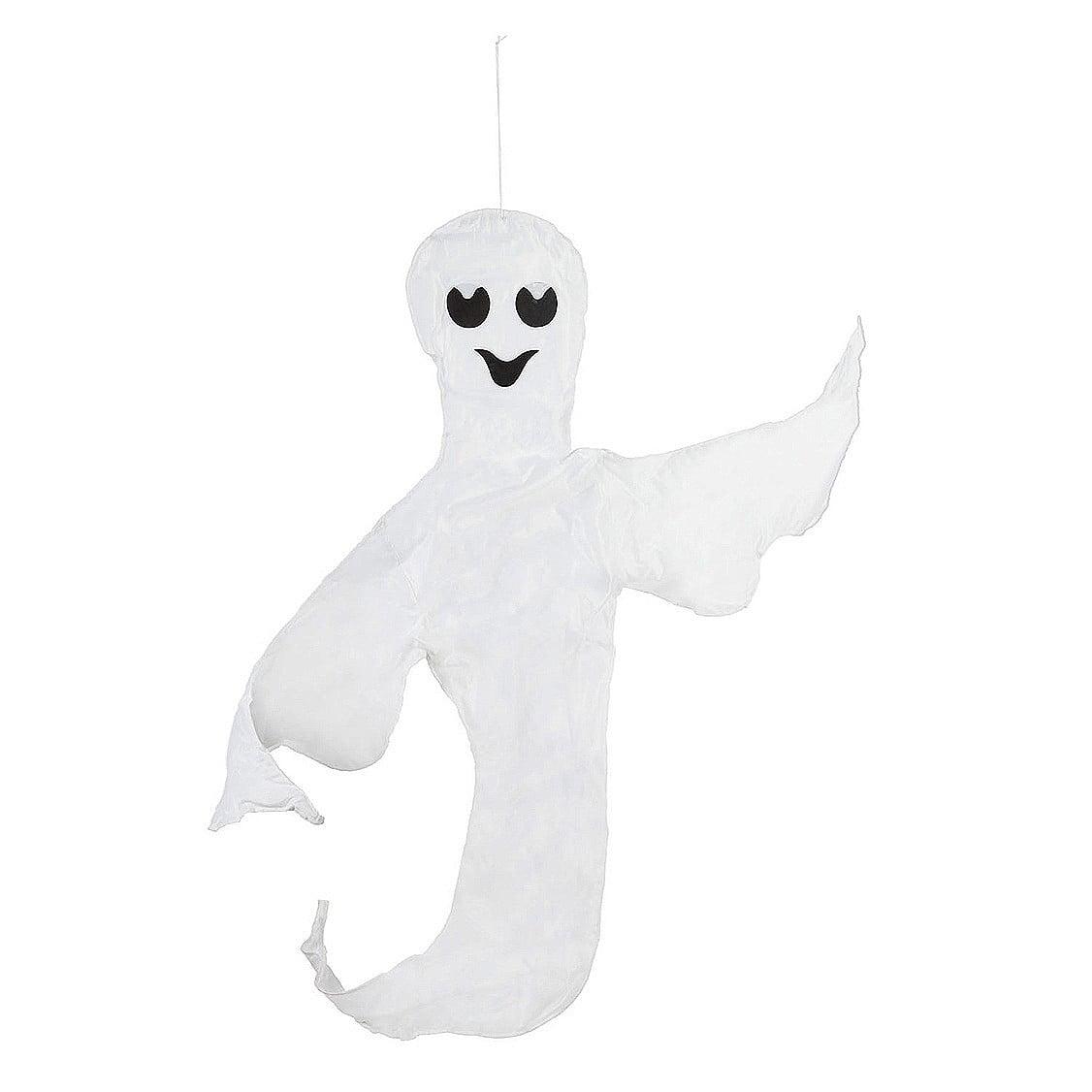 White Fabric Ghost Halloween Tree Wrap Decoration