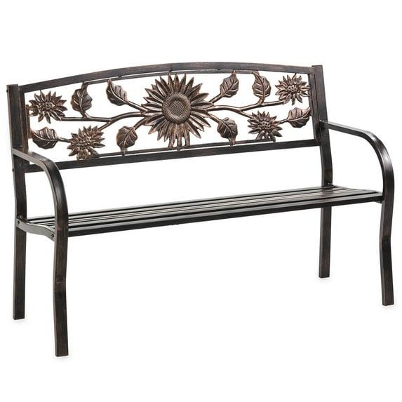 Evergreen Sunflower Bench