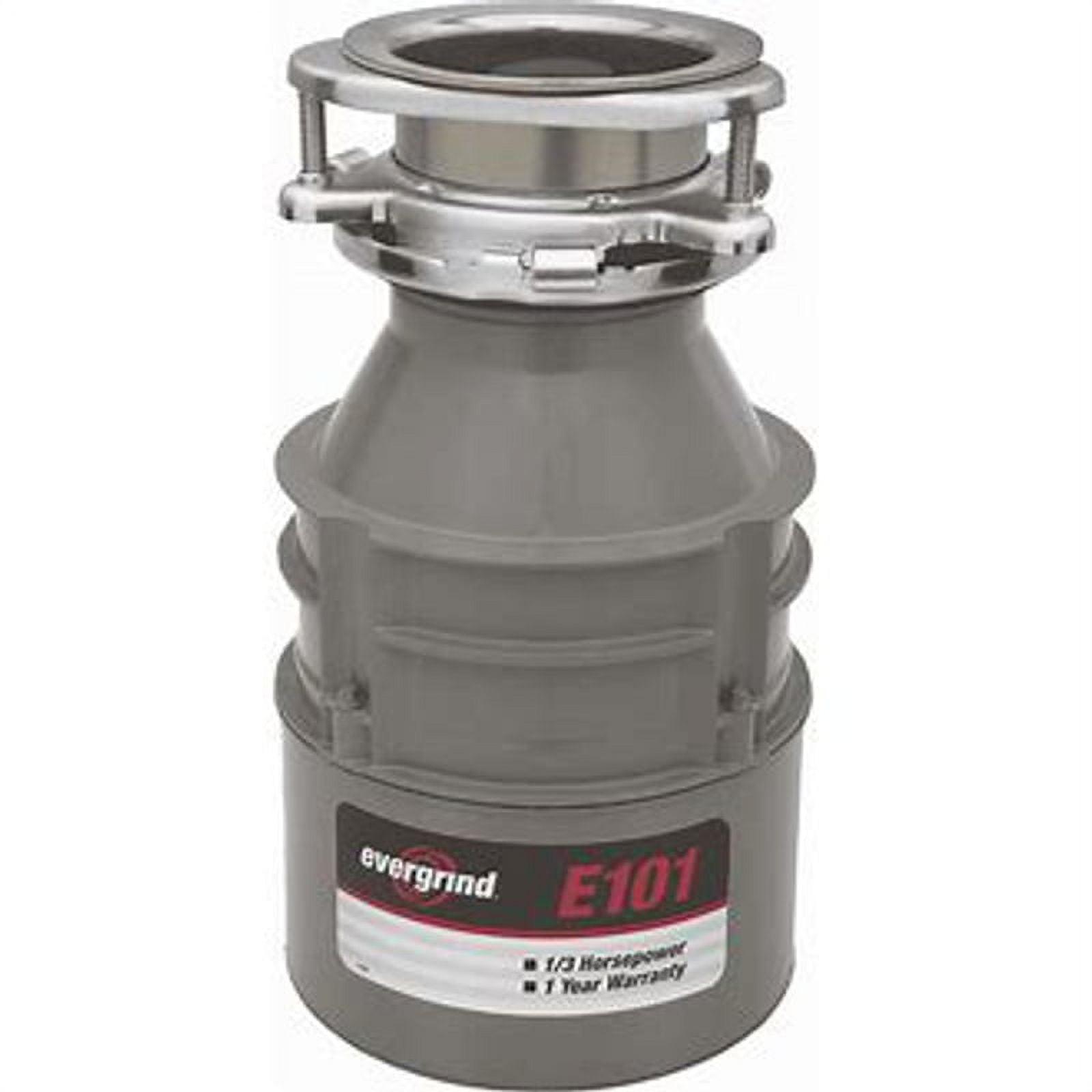 Evergrind 1/3 HP Gray Stainless Steel Garbage Disposal