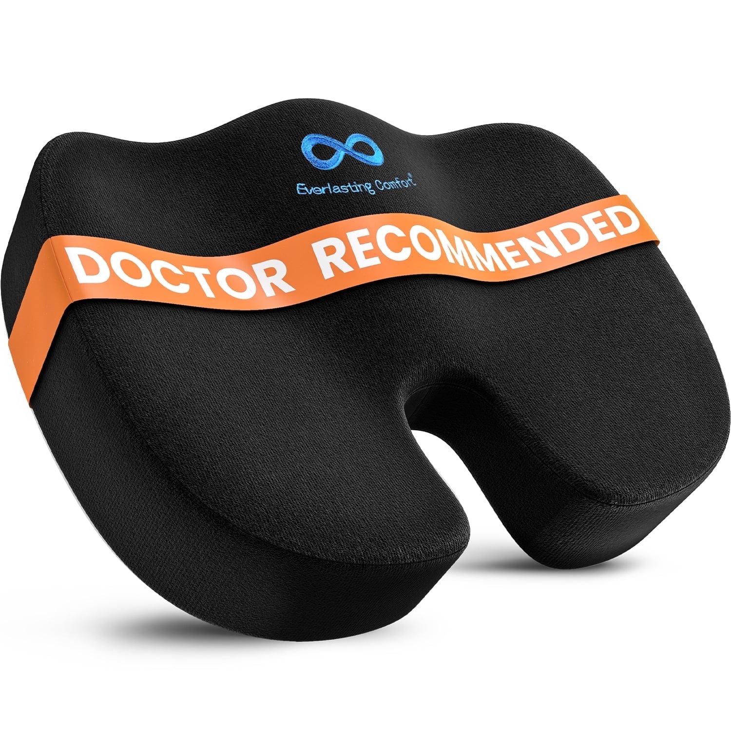 Doctor Recommended Memory Foam Seat Cushion For Office Chairs - HSA FSA Eligible Coccyx Pain Relief Cushion, Sciatica And Back Support, Office Chair Cushion And Car Seat Cushion