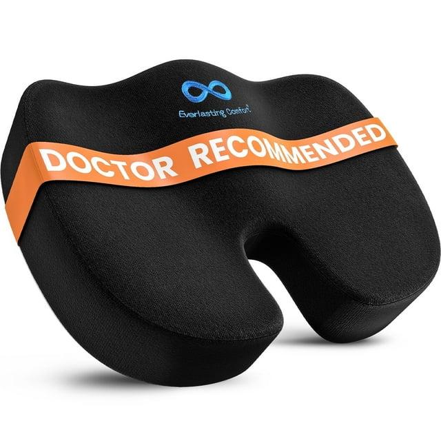 Doctor Recommended Memory Foam Seat Cushion For Office Chairs - HSA FSA Eligible Coccyx Pain Relief Cushion, Sciatica And Back Support, Office Chair Cushion And Car Seat Cushion